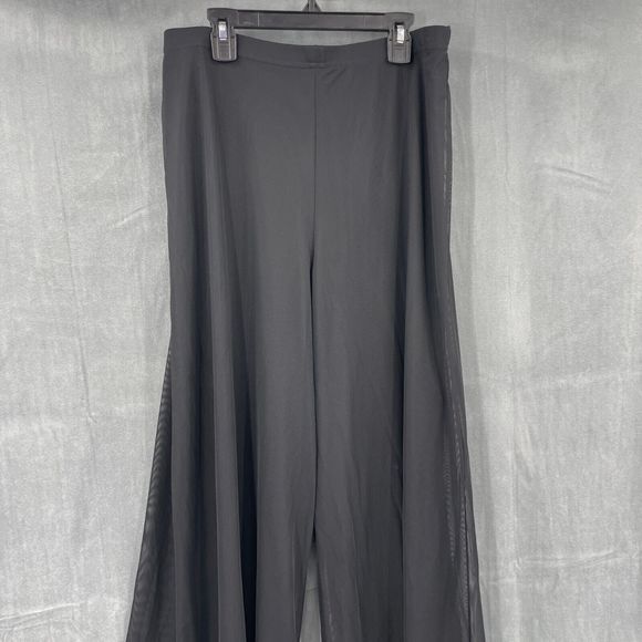 🔥6 FOR $25!🔥Flawed Tadashi - Elegant Black Wide-Leg Pants -flawed - Picture 2 of 9